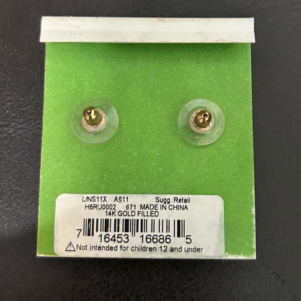 Kate Spade Vibrant 14k gold filled Gem Earrings - Picture 3 of 3